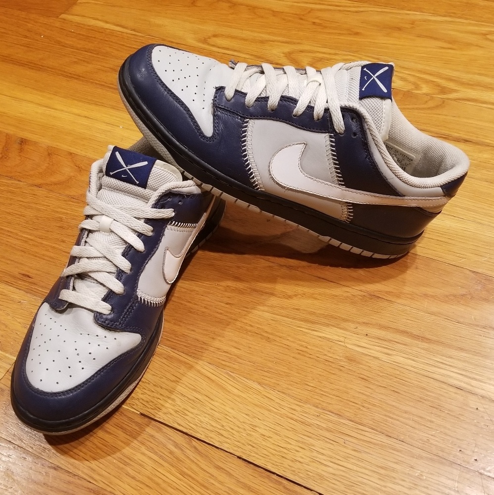 🔥Rare🔥 Nike Dunk Low "Baseball Pack" NYY ⚾️ - Picture 2 of 8